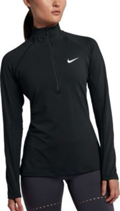 Nike Sports Jacket, Nike Running Shirt, Nike Half Zip, Sports Wear Fashion, Womens Running Jacket, Nike Zip Up, Womens Workout Outfits, Running Jacket, Workout Outfit