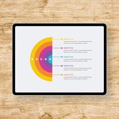 a tablet with a diagram on the screen