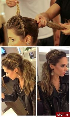 Side braid and pony tail Tmavý Blond, Ponytail Tutorial, Hair Done, Hair Envy, The Salon, Great Hair