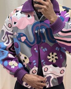 Snake Clothes, Nigo Bape, Mode Aesthetic, Kenzo Jacket, Custom Jean Jacket, Jacket Varsity, Design Streetwear, Gardens Design