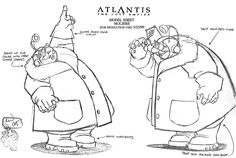 two cartoon characters are shown in this hand - drawn sketch, one is pointing at the other