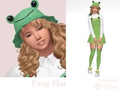 Cute knitted frog hat - 6 swatches #sims4 #sims4cc #sims 4 #sims 4 cc #sims 4 cc #ts4 #ts4cc #ts4 cc #maxis mix #maxis match #maxis-mix #sims clothes #TSR #TheSimsResource #hat #frog #frogs