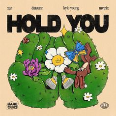 the poster for hold you, which features an image of a teddy bear on top of a cactus