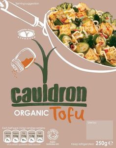 the packaging for cauliron organic tofu