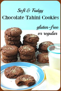 soft and fluffy chocolate tahitii cookies gluen - free or regular