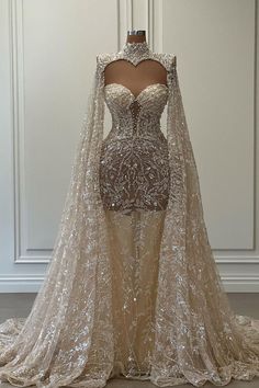 Elegant Fitted Sequin Dress For Glamorous Events, Fitted Glitter Evening Dress For Wedding, Glamorous Sparkling Mermaid Dress For Wedding, Glamorous Wedding Mermaid Dress With Sparkles, Elegant Sequin Dress For Glamorous Events, Sparkling Mermaid Hem Wedding Dress, Fitted Sequin Gown For Glamorous Events, Glamorous Lace Dress With Mermaid Hem, Wedding Glitter Fitted Gown