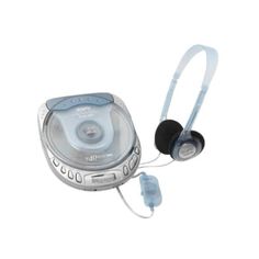 an mp3 player with headphones attached to it's earpieces, on a white background