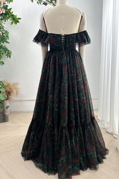 Indulge in elegance with our Corset Off the Shoulder Black Floral Print Tiered Dress. Perfect for any special occasion, this dress features an alluring corset top and a stunning floral print. The tiered design adds a touch of luxury and sophistication. Make a statement and turn heads in this exclusive dress. Bust and Skirt with full lining. 100% Polyester 100% Recycled polyester lining Concealed zip at centre back Imported Floral Pattern Dress, Exclusive Dress, Fabric Accessories, Black Floral Print, Tea Length, Tiered Dress, British Indian, Above Knee, Corset Top