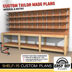 shelf 15 custom plans for the easy diy project