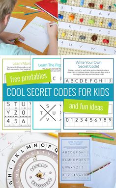 printables and activities for kids to do with letters, numbers, and shapes