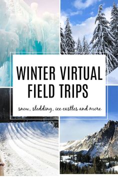 Explore winter with snow-covered forests & mountains, sledding, ice castles, and more with a collection of Winter virtual field trip for kids. Trips For Kids, Winter Science Experiments, Winter Science, Virtual Field Trips, Ice Castles, Virtual Travel, Snow Covered Trees, Travel Log