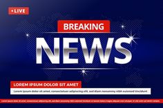 Free Vector | Breaking news banners Pink Live, Futuristic Background, Blue Banner, Big Letters, Themes Free, News Studio, Streaming Tv, New Backgrounds, New Theme