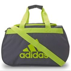 Adidas Diablo Small Duffel Bag New With Tag Detaisl: Bag Lining Zipper Closure 20" Shoulder Drop Approx. Measurements 18.5"L X 10"W X 11"H Fabric: 100% Polyester 100% Polyester Sporty Rectangular Adidas Bag, Functional Yellow Shoulder Bag For School, Sporty Yellow Travel Bag, Sporty Yellow Bags For Travel, Functional Large Capacity Yellow Bag, Functional Yellow Sports Bag, Adidas Duffle Bag, Small Duffle Bag, Pink Gym