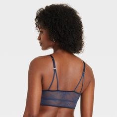 The Satin and Lace Bralette from Auden™ adds comfortable elegance to your collection of intimates. Made from silky-smooth satin with added spandex, this solid-color bralette is gentle on skin and provides a luxurious look with lightly-lined cups and sheer lace lining. The pullover style and adjustable straps help give you a flexible fit. Auden™: Comfort true to every shape & hue. Fitted Satin Bra With Removable Pads, Elegant Blue Bra With Adjustable Straps, Elegant Camisole Bra For Night Out, Elegant Blue Seamless Bra, Elegant Stretch Blue Bra, Elegant Blue Stretch Bra, Elegant Seamless Bra For Night Out, Fitted Padded Cup Camisole, Full Coverage Bra For Night Out