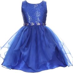 Sleeveless Sparkling Sequin Organza Short Dress. Organza Overlay Skirt With Rhinestone Grosgrain Sash Belt On The Waistline. Zip Up Back And Tie-Back Sash. Dress Is Tea Length And Fabulous! Made In Usa Cc 1207 Royal Blue Little Girls Toddler Infant Baby Girls Size 2 4 Junior To Big Girls Size 6 8 10 12 14 Perfect For Special Occasion Like Dance Party, Birthday Party, Wedding, Or Stage Performance, Wedding Party, Holiday Vacation Party, First Communion, Ceremony, Baptism, Birthday, Pageant, Artis Organza Short Dress, Ivory Girls Dress, Social Graces, Dance Party Birthday, Organza Overlay, Dress Organza, Flower Girls Dress, Flower Girls Dresses, Light Green Dress