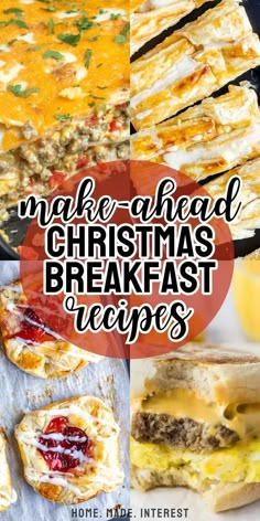 christmas breakfast recipes with text overlay