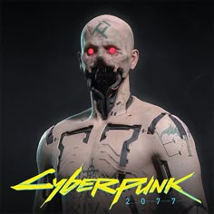 an image of a man with red eyes in cyberpunk 2012 - 17 poster