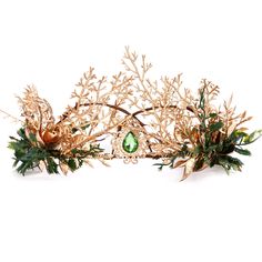 PRICES MAY VARY. PACKAGE: This king flower crown pack includes one men’s crown MATERIAL: This leaf elf crown is made of artificial leaves and metal frame, which is very sturdy and comfortable to wear. The size is universal, and this crown is suitable for both men and women, even toddlers UNIQUE DESIGN: This impressive fairy crown with twigs and branches twisted together, is very gorgeous and natural, which can give you a feeling where you walk in a foggy wood and be the king of this forest. This Woodland Fairy Costume Men, Forest King Crown, Forest Fairy Crown, Forest Veil, Forest Green And Gold Wedding, Woodland Headpiece, God Cosplay, Woodland Fairy Crown, Elf Forest