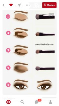 Eyes Guide, Hooded Eyes Makeup, Beauty Tips Hair, Smokey Eye Makeup Steps, Easy Eye Makeup Tutorial, Almond Eye Makeup, Hooded Eye Makeup Tutorial, Makeup Smokey, Makeup Brushes Guide