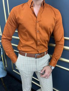 Camel Shirt, Mens Designer Shirts, Slim Fit Dress Shirts, Slim Fit Casual Shirts, Business Tops, Fashion Business Casual, Looking Dapper, Zulu, Men's Wardrobe