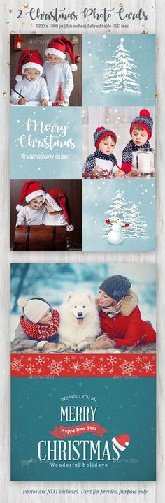 christmas greeting card with santa claus and snowman on the background - cards print templates