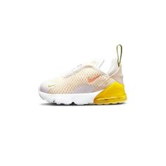 Toddler's Nike Air Max 270 White/Crimson Bliss Size: 6. Nike Air Max 270 White, High Top Basketball Shoes, Toddler Nikes, 95 Nike, Nike Air Max Plus, Air Max Plus, Nike Air Max 270, Boys Sneakers, Air Max 270