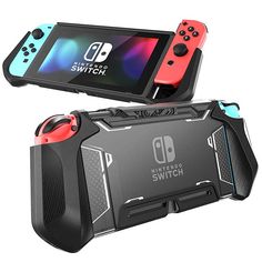 the nintendo switch case is designed to look like it has two controllers