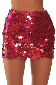 Shine bright in this dazzling fuchsia sequin skirt! Its metalic sparkles will make you the life of the party while the hidden zipper will keep everything secure. Shine on! Runs true to size Red Sparkle Skirt, Hot Pink Sequin Skirt, Eras Tickets, Pink Sparkly Skirt, Tinsel Skirt, Taylor Fits, Red Sequin Skirt, Neon Party Outfits, Olive Outfit