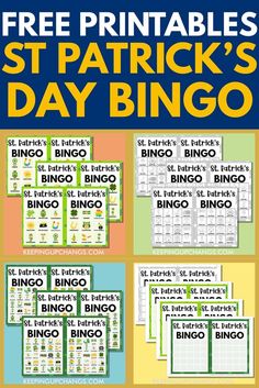 the free printable st patrick's day bingo game