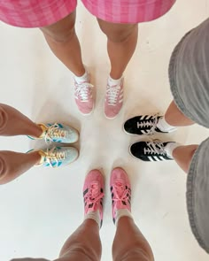 friends, sambas, gazelles, shoes pics, summer shoes, style inspo #gazelle #sambas #cute #shoes #friends #insp Love Shack Fancy Sambas, Styling Gazelles, Gazelles Adidas Outfit, Sambas Gazelles, Gazelle Bold Shoes, Shoes Pics, Shoe Pic, Disney Trip Outfits, Adidas Gazelle Bold