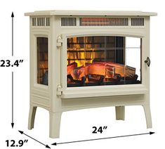 an image of a stove that is in the shape of a fire place or fireplace