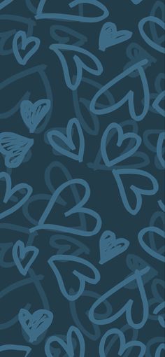 a blue background with hearts on it