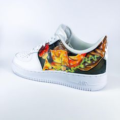 Demon Slayer Kimetsu no Yaiba - Zenitsu Air Force 1 Custom Demon Slayer Kimetsu No Yaiba, Air Force Ones