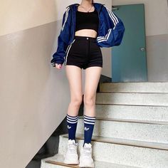 Looks Adidas, Elegante Casual, Korean Girl Fashion, Kpop Fashion Outfits