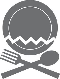 a plate with spoons, fork and knife on it