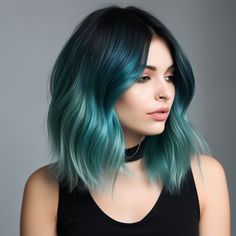 89 Trending Hair Color Ideas of 2023 Aqua Hair Color, Trending Hair Color, Hairstyle Shorthair, Dyed Hair Blue, Trending Hair, Hair Color Underneath, Colored Hair Tips, Aqua Hair, Diy Hair Color