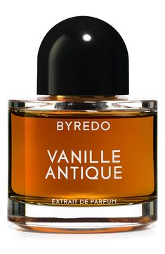 What it is: A fragrance designed for the ritual of the night and made from noble raw materials chosen with meticulous care.Fragrance story: Vanille Antique is the first titular Byredo fragrance centered around perfumery's rarest raw ingredient. Here, the smoky scent of vanilla bean becomes charged with history and character; transforming into something unexpected, less syrupy and more nuanced. The expected sweetness of vanilla is cut through by textures of earthiness and darkness, a warming mix Vanille Antique, Fragrances Perfume Woman, Perfume Collection Fragrance, Perfume Samples, Perfume Scents, Vanilla Fragrance, Glass Spray Bottle, Antique Perfume, Perfume Lover