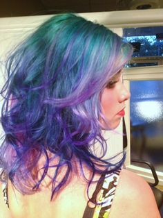 google image "purple/blue hair" Dyed Hair Purple And Blue, Blue And Purple Hair With Bangs, Blue Toned Purple Hair, Blue Based Purple Hair, Magenta Purple And Blue Hair, Blue Purple Hair, Makeup Tattoos, Purple Hair, Blue Hair