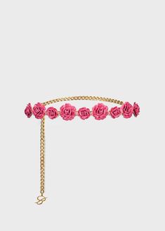 Belt with roses BLUMARINE Digital Wardrobe, B Monogram, Flower Belt, Metal Butterfly, Luxe Jewelry, Head Pieces, 3d Butterfly, Waist Chain, Fashion Board