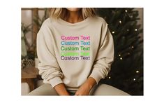 Personalize a sweatshirt or hoodie with your custom text and your choice of font style and color! It's perfect for any occasion and a great gift idea! 🎁  Various font styles and colors available! Personalized shirt, custom text sweatshirt, personalized unisex shirt, Matching shirts, Couples shirt, Vacation shirt, anniversary gift 🔹How to order: 1. Select style ( Sweatshirt or Hoodie)  2. Select size 2. Choose a font style and color for your text (Please see photos for options) 3. Add your pers Custom Text Long Sleeve Sweatshirt For Winter, Winter Custom Print Hoodie Sweatshirt, Customizable Long Sleeve Sweatshirt For Winter, Customizable Long Sleeve Winter Sweatshirt, Customizable Winter Hoodie Tops, Winter Hoodie With Custom Print And Relaxed Fit, Winter Sweatshirt With Custom Print And Relaxed Fit, Winter Custom Print Relaxed Fit Sweatshirt, Winter Custom Print Relaxed Sweatshirt