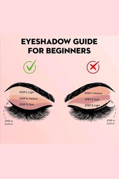 Eyeshadow Order Of Application, Eyeshadow Steps For Beginners, Makeup Guide For Beginners Step By Step, How To Combine Eyeshadow Colors, Eyeshadow Makeup Beginners, Eyeshadow For Natural Look, Natural Glam Eyeshadow Step By Step, Steps In Make Up Application, Beginner Make Up Looks