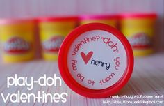 there is a red ring that says play - doh valentine's day on it