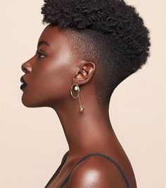 Tapered Cut Natural Hair, Ebony Hairstyles, Tapered Fro, Natural Hair Mohawk, Black Haircuts, Short Afro Hairstyles, Short Natural Haircuts, Cabello Afro Natural, Short Black Hair