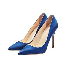 Shop Royal Blue Bridal Satin Court Shoes 4 inches Stilettos Slip-On High Heel Pumps color Royal Blue for Party, Wedding, Work with worldwide Free shipping & Free return. Royal Blue High Heel Evening Heels, Blue Pointed Toe Wedding Shoes With 4-inch Heel, Elegant Fitted Blue Court Shoes, Blue High Heel Wedding Shoes With 4-inch Heel, Blue Wedding Shoes With 4-inch High Heel, Elegant Blue Court Shoes For Evening, Blue High Heel Court Shoes For Party, Royal Blue Pointed Toe Heels For Evening, Blue Wedding Shoes With 4-inch Heel And Pointed Toe