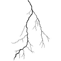 a black and white drawing of a lightning bolt