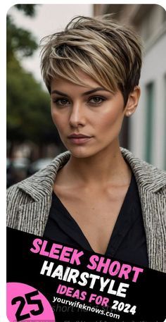 Short Hairstyle Ideas, Sleek Short Hair, Chin Length, Short Choppy Hair, Thicker Hair, Sassy Hair