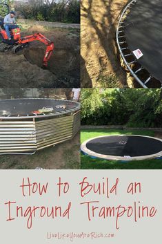 how to build an inground trampoline