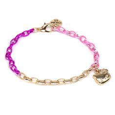 Say hello to the CHARM IT! x Hello Kitty Collection! This Hello Kitty Chain Bracelet complete with a signature gold charm and gold & pink links sets the super-cute stage for all of their charms! Sanrio Oc, Hello Kitty Chain, Multi Chain Bracelet, Charm It, Unicorn Charm, Disney Charms, Chain Belts, Heart Sunglasses, Hello Kitty Collection