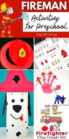 fireman activities for preschool and homeschool that are fun to do with the kids