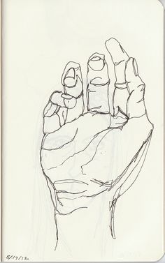 a drawing of a hand with two fingers